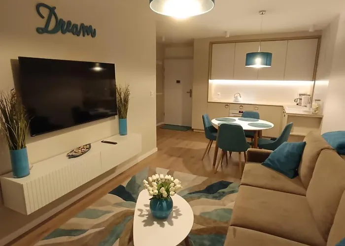 Whiteblue Dream 2 Z Ogrodkiem & Sauna & Fitness & Bawialnia Dla Dzieci Διαμέρισμα